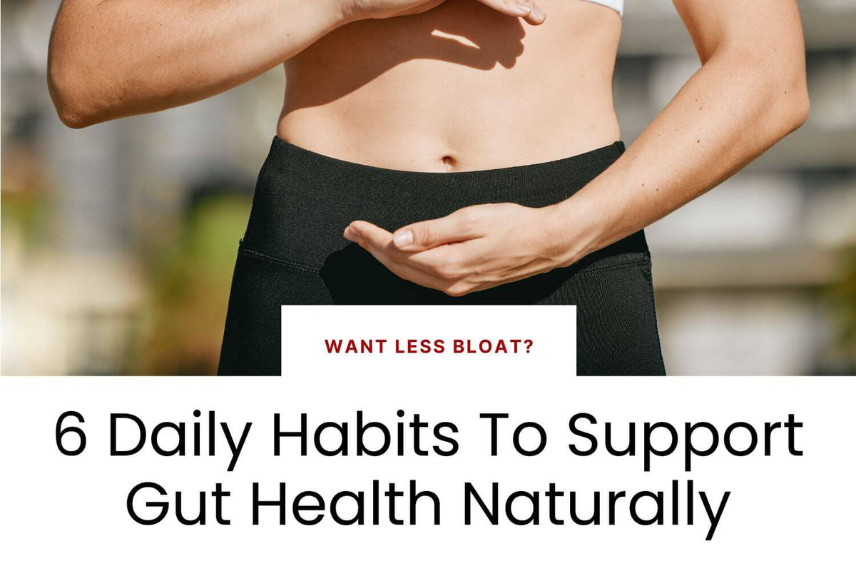 woman with gut health, less bloat, and healthy digestion