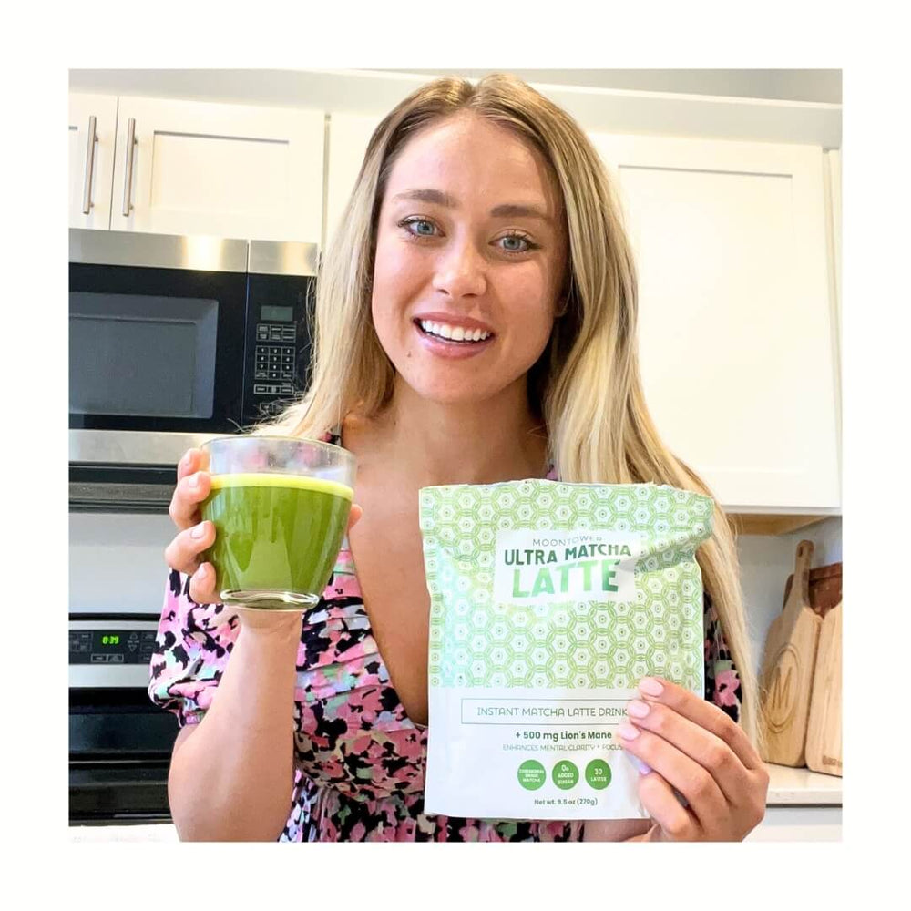 keto matcha latte mix with lions mane mushroom