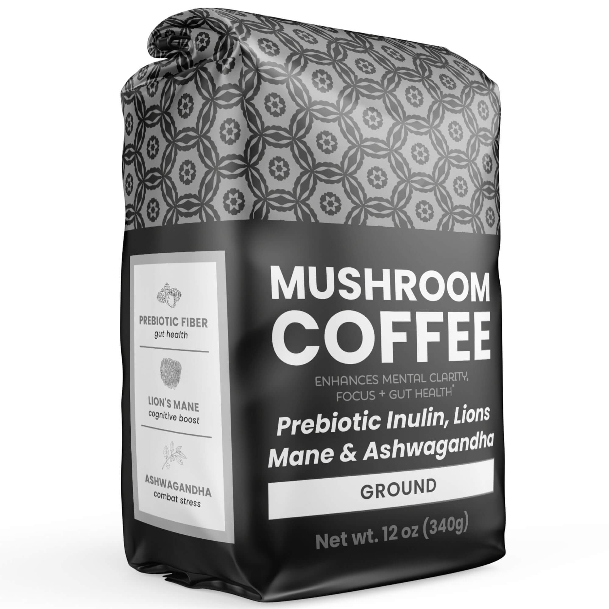Gut Health Mushroom Coffee Blend | Prebiotic Fiber & Ashwagandha