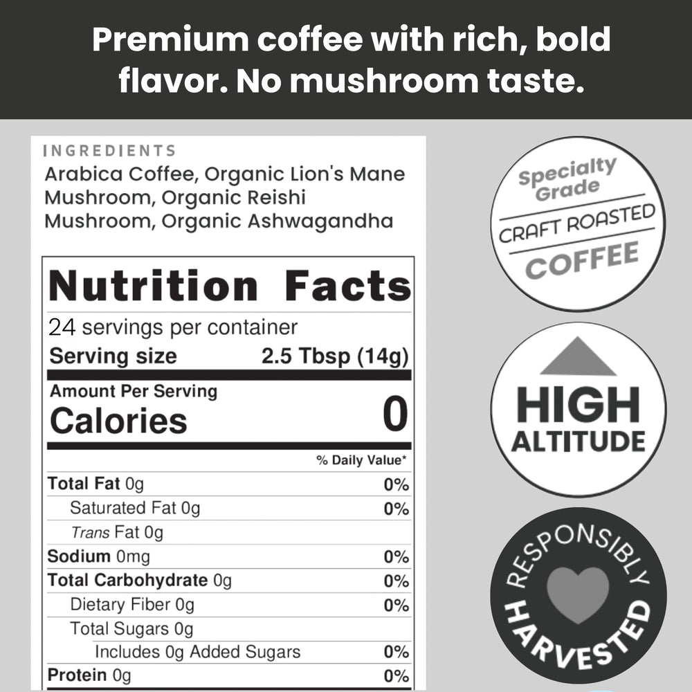 
                  
                    Load image into Gallery viewer, Moontower Adaptogen Mushroom Coffee 12 oz Bag
                  
                