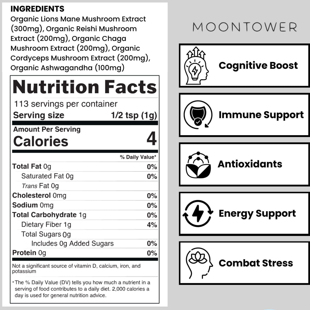 
                  
                    Load image into Gallery viewer, Moontower Adaptogenic Mushrooms
                  
                
