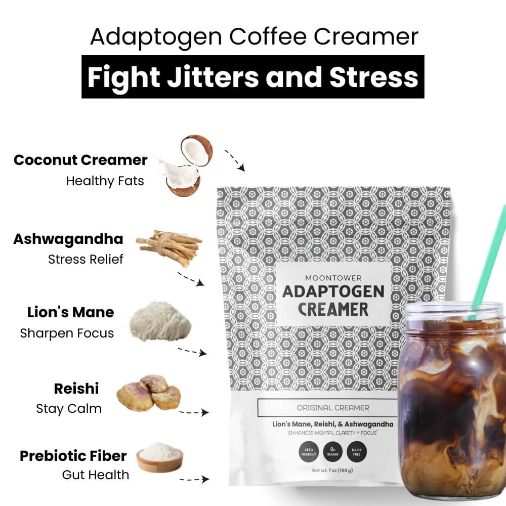 
                  
                    Load image into Gallery viewer, Moontower Adaptogen Coconut Coffee Creamer
                  
                