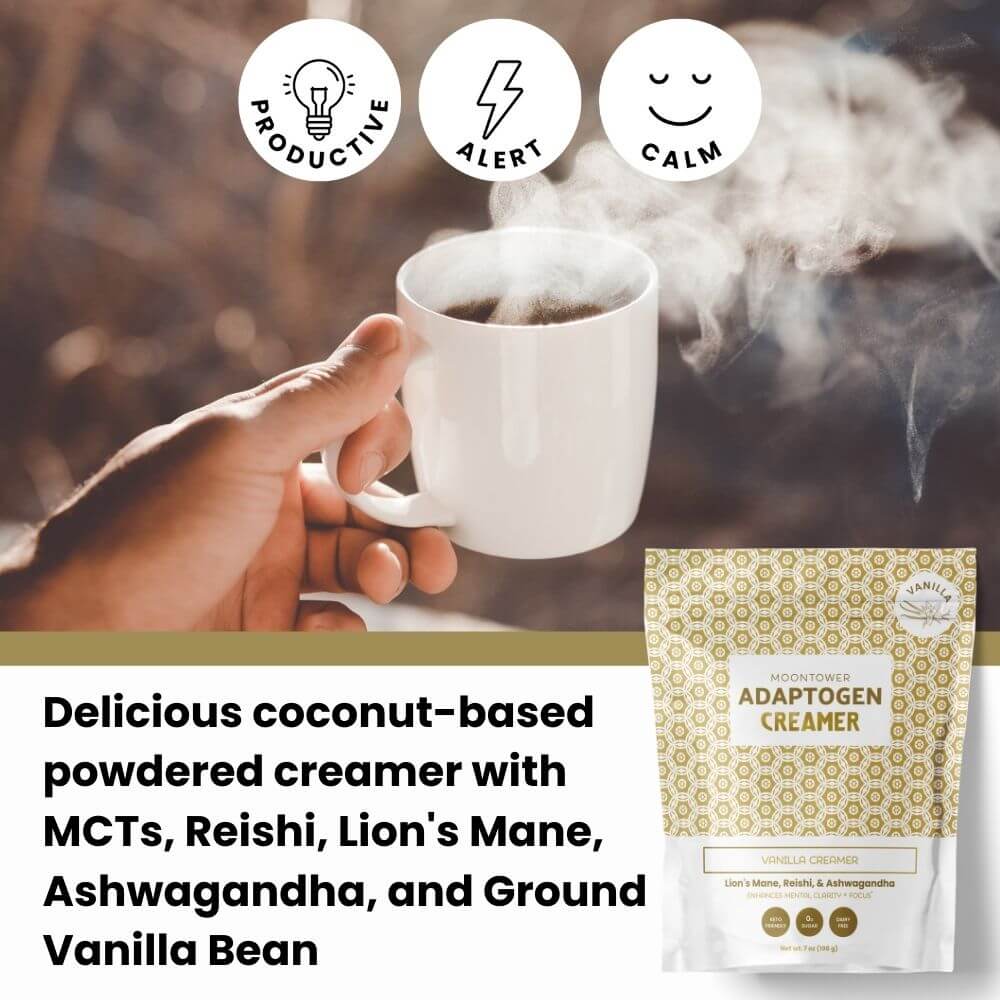Adaptogen Vanilla Coffee Creamer | Sugar-Free, Dairy-Free – Moontower